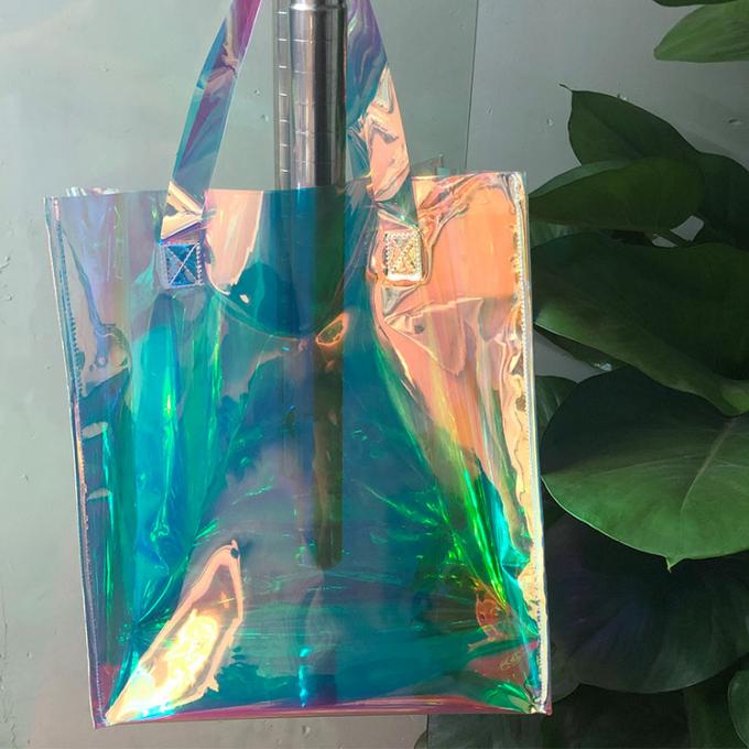 Хозяйственной сумки PVC фабрики сумки tote сразу водоустойчивой прозрачной многоразовые