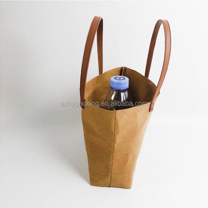Сумка tote обеда упаковки еды kraft нового материала моды дизайна изготовленного на заказ нового washable бумажная
