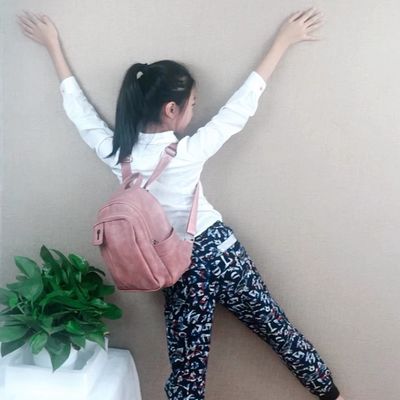 20 Litre Capacity Soft PU Leather Backpack Bag For Girl Students