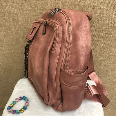 20 Litre Capacity Soft PU Leather Backpack Bag For Girl Students
